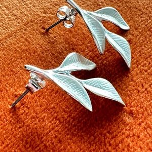 Stunning made in Greece Olive branch earrings.